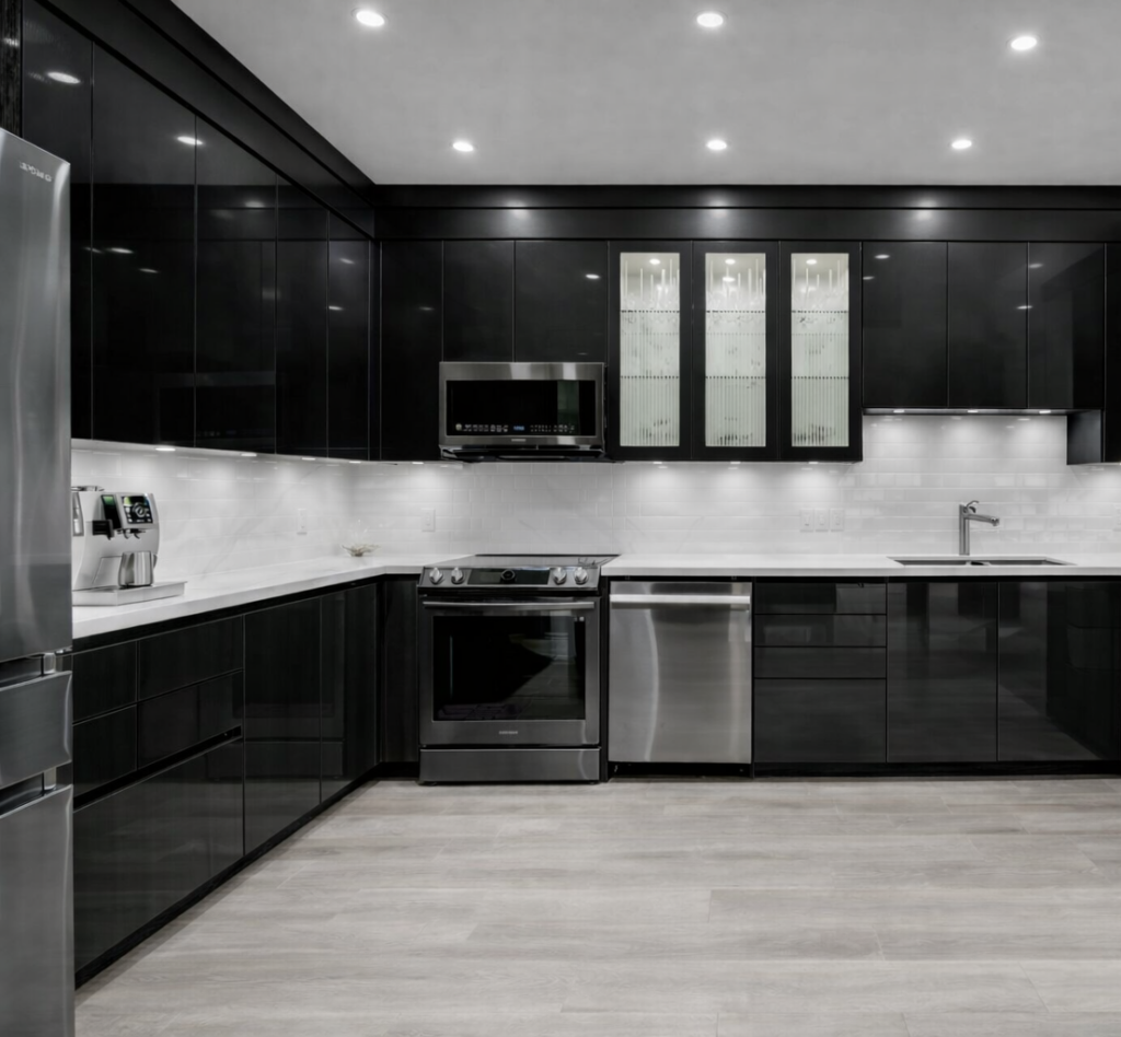 L shape kitchen cabinets layout